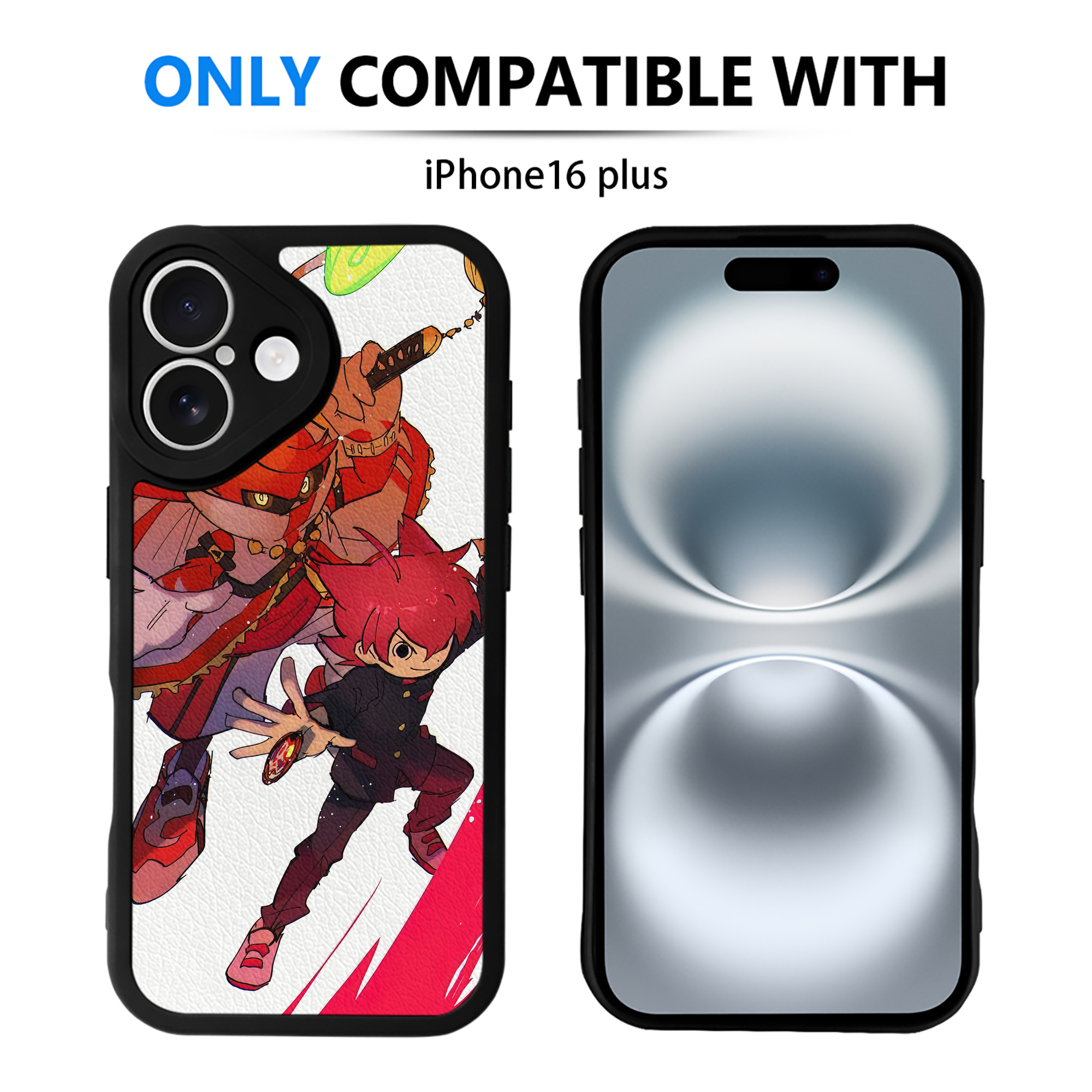 （画像用） 妖怪ウォッチ Yo-kai Watch 【iPhone 16シリーズ対応】シリコンスマホケース（レザー調） 材質：シリコン
